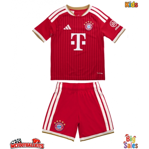 Bayern Munich Alphonso Davies #19 Replica Home Stadium Kit for Kids 2026-27 Short Sleeve (+ pants)